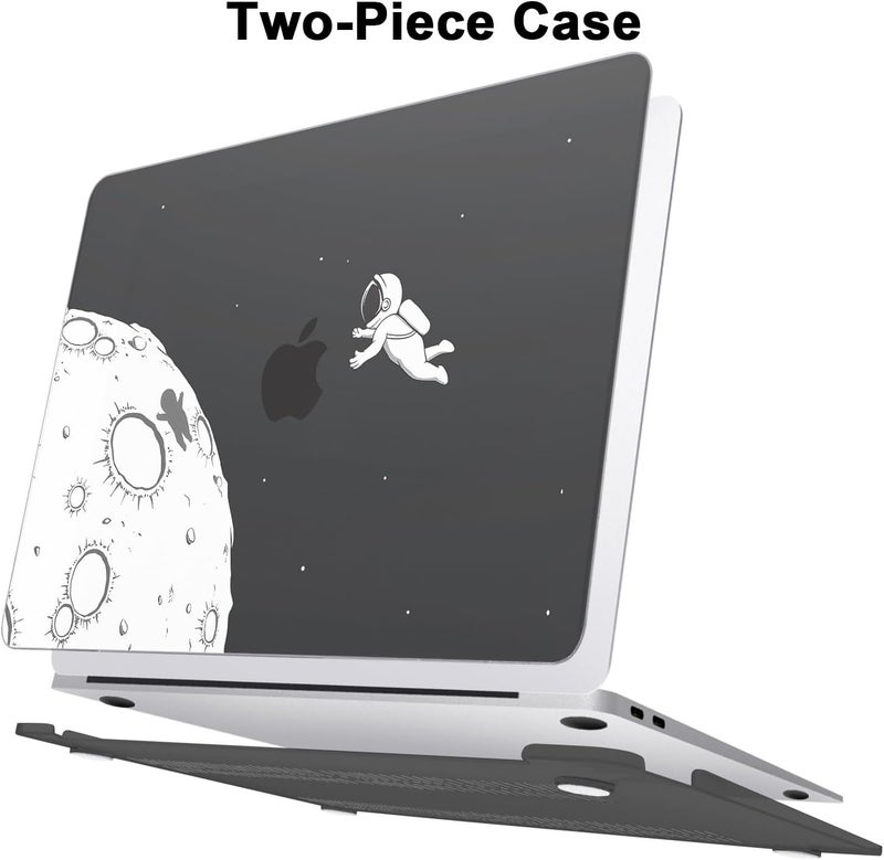 AKIT Compatible with MacBook Air 13 Inch Case M1 2022 2021 2020 2019 2018 A2337 A2179 A1932, Unique Pattern Hard Shell Laptop Case+Screen Protector+Keyboard Cover for MacBook Air 13.3 Inch, Astronaut - Image 5